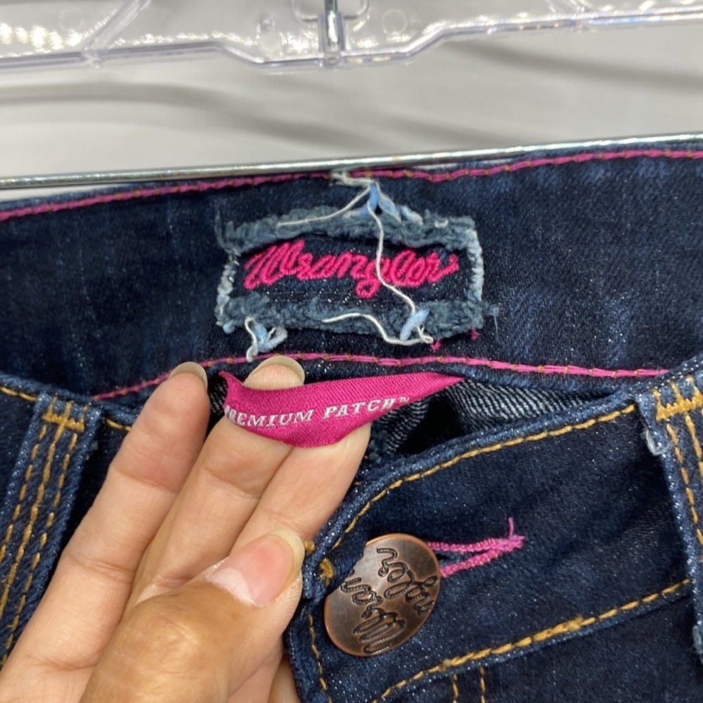 Wrangler Premium Patch Brown Leather Patch Bootcu… - image 3